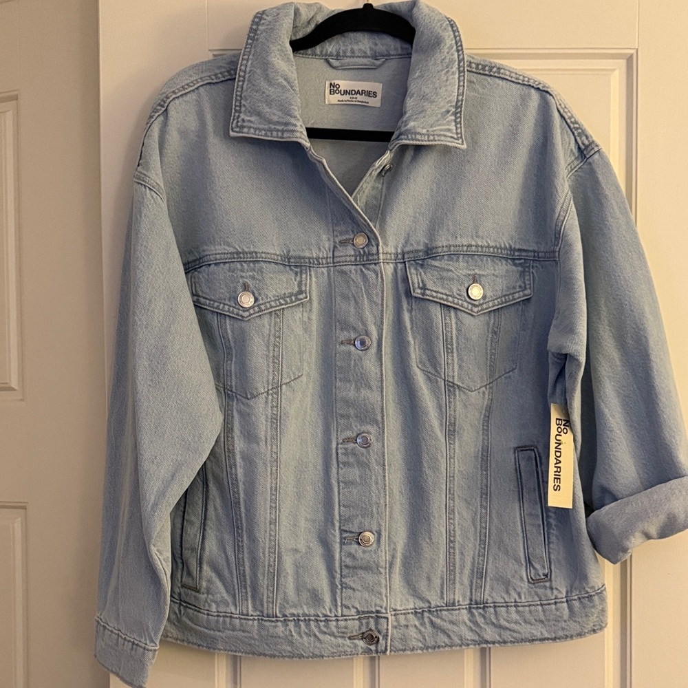 No Boundaries Light Blue Denim Jacket